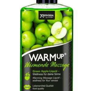 Массажное масло WARMup Green Apple с ароматом яблока - 150 мл.