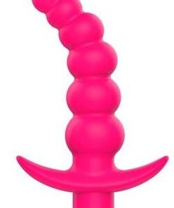 Розовая вибрирующая анальная елочка Sweet Toys - 10,8 см.