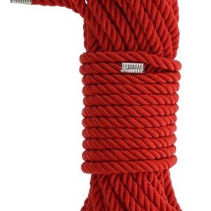 Красная веревка DELUXE BONDAGE ROPE - 10 м.