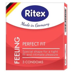 Презервативы анатомической формы с накопителем RITEX PERFECT FIT - 3 шт.