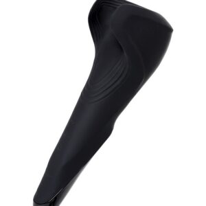 Чёрный нереалистичный мастурбатор с вибрацией Satisfyer Men Wand