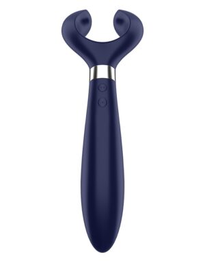 Синий вибромассажер для пар Satisfyer Endless Fun