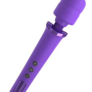 Фиолетовый вибромассажер Rechargeable Power Wand