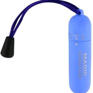 Голубая вибропуля Magic bullet - 7 см.