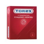 Презервативы Torex Сладкая любовь с ароматом клубники - 3 шт.