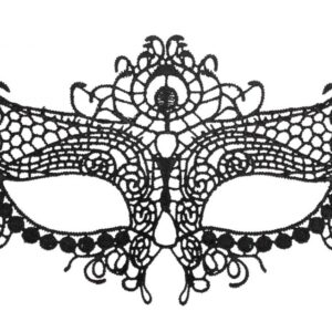 Черная кружевная маска на глаза Queen Black Lace Mask