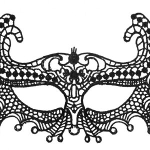 Черная кружевная маска ручной работы Empress Black Lace Mask