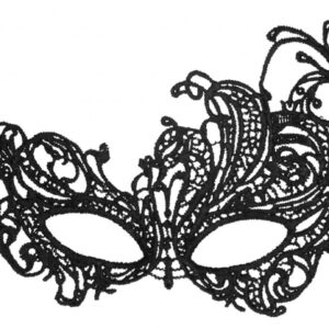 Черная кружевная маска ручной работы Royal Black Lace Mask