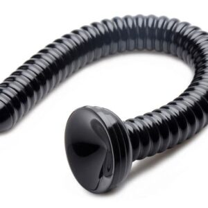 Длинный анальный стимулятор Hosed Ribbed Anal Dildo - 50,8 см.