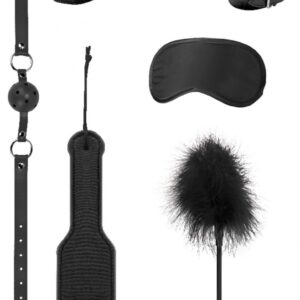 Черный игровой набор БДСМ Introductory Bondage Kit №4