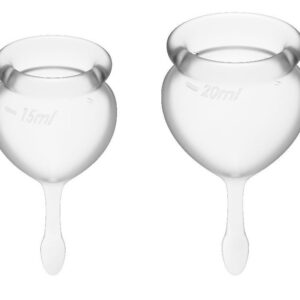 Набор прозрачных менструальных чаш Feel good Menstrual Cup