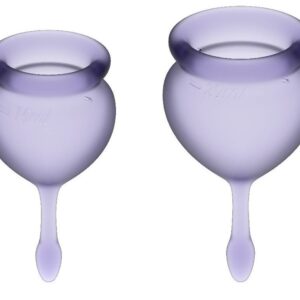 Набор фиолетовых менструальных чаш Feel good Menstrual Cup
