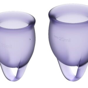 Набор фиолетовых менструальных чаш Feel confident Menstrual Cup