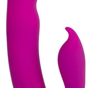 Розовый вибратор G-Spot Dual Stimulator with Rolling Ball - 17,1 см.