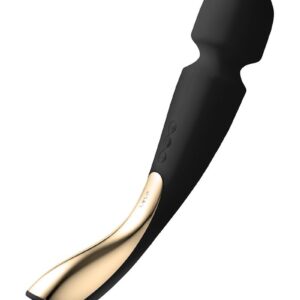 Черный вибромассажёр Lelo Smart Wand 2 Large - 30,4 см.