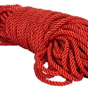 Красная веревка для связывания BDSM Rope - 30 м.