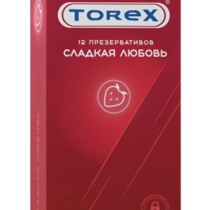 Презервативы Torex Сладкая любовь с ароматом клубники - 12 шт.
