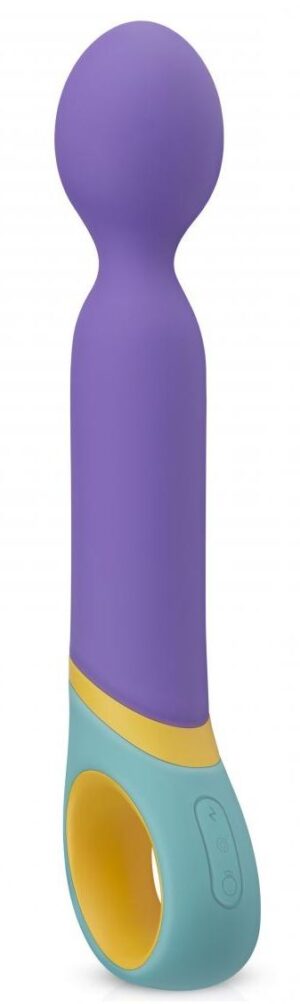 Фиолетовый вибромассажер Base Wand Vibrator - 24 см.