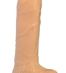Телесный фаллоимитатор 8 Inch Carved DIldo - 22 см.