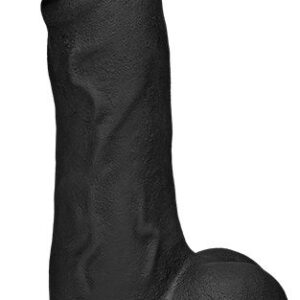 Черный фаллоимитатор The Perfect Cock With Removable Vac-U-Lock Suction Cup - 19 см.