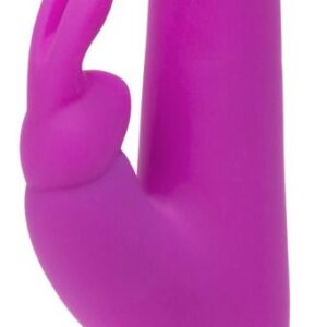 Лиловый вибратор Curve Thrusting Rechargeable Rabbit Vibrator - 24,1 см.