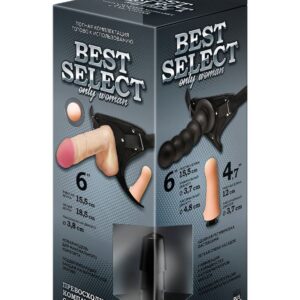 Черный пояс для женщин BEST SELECT с 3 насадками