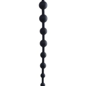 Черные анальные бусы Cephei - 33,5 см.