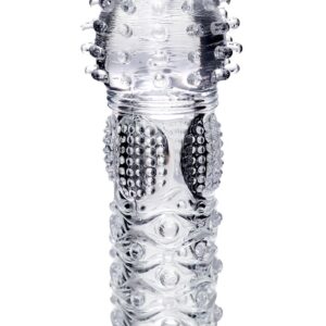 Прозрачная рельефная насадка на палец Hicks - 8,5 см.