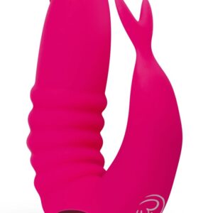 Ярко-розовая вибронасадка на палец Finger Vibrator
