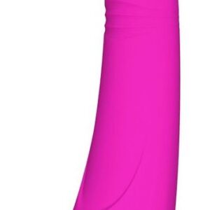 Розовый клиторальный стимулятор Snello с функцией вибратора - 19,6 см.