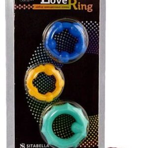 Набор из 3 цветных эрекционных колец Love Ring