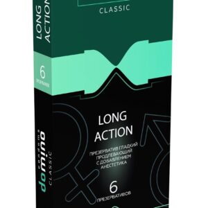 Презервативы с пролонгирующим эффектом DOMINO Classic Long action - 6 шт.