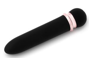 Черная вибропуля Satisfaction Powerful Bullet - 11,7 см.