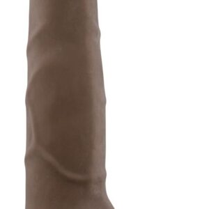 Коричневый фаллоимитатор Derrick - 17,78 см.