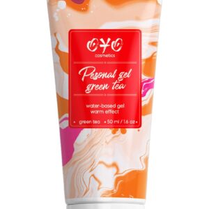 Интимная смазка на водной основе с согревающим эффектом OYO Personal Gel Green Tea - 50 мл.