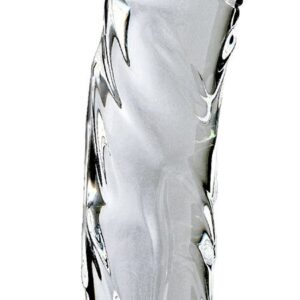Прозрачный стеклянный фаллоимитатор Icicles №62 - 16,5 см.
