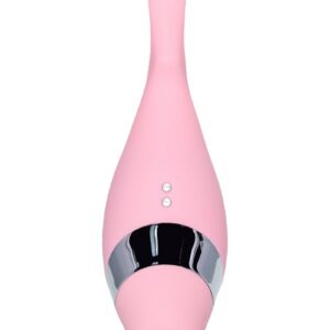 Розовый многофункциональный стимулятор Dahlia - 14 см.