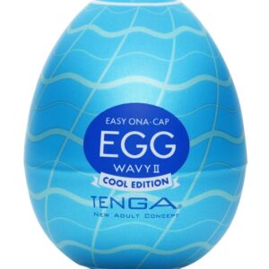 Мастурбатор-яйцо с охлаждающей смазкой EGG Wavy II Cool