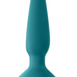 Бирюзовая анальная пробка с вибрацией Satisfyer Plug-ilicious 1 - 13,5 см.