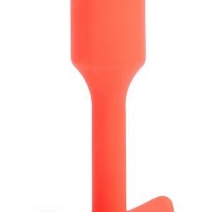 Оранжевая вибропробка для ношения B-vibe Snug Plug 1 - 10 см.