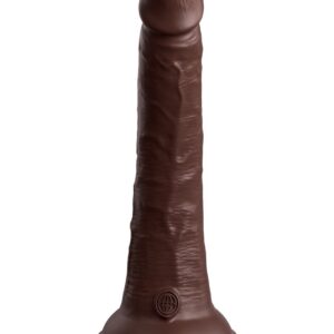 Коричневый фаллоимитатор 7 Silicone Dual Density Cock - 21 см.