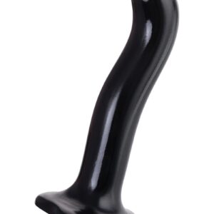 Черный стимулятор для пар P&G-Spot Dildo Size M - 18 см.
