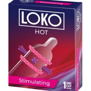 Стимулирующая насадка на пенис LOKO HOT с возбуждающим эффектом