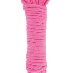 Розовая веревка для связывания Sweet Caress Rope - 10 метров