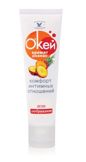 Гель-лубрикант Окей с ароматом ананаса - 50 гр.