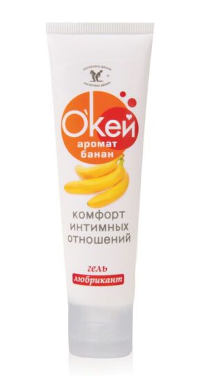 Гель-лубрикант Окей с ароматом банана - 50 гр.