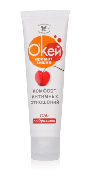 Гель-лубрикант Окей с ароматом вишни - 50 гр.