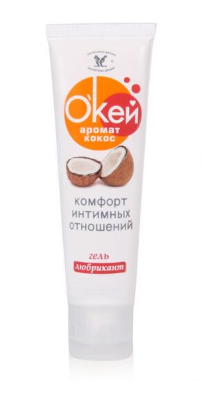 Гель-лубрикант Окей с ароматом кокоса - 50 гр.