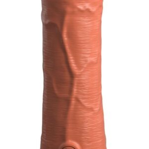 Фаллоимитатор цвета карамели 6 Vibrating Silicone Dual Density Cock - 17,8 см.