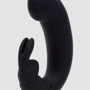 Черный мини-вибратор кролик Sensation Rechargeable G-Spot Rabbit Vibrator - 11,4 см.